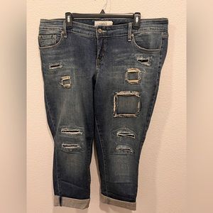 TORRID- Boyfriend Distressed Jeans Sz16
